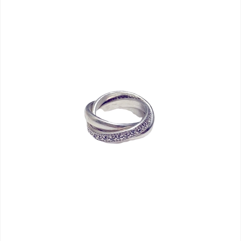 Sterling Silver Interlocking Rings - Picture 2 of 8